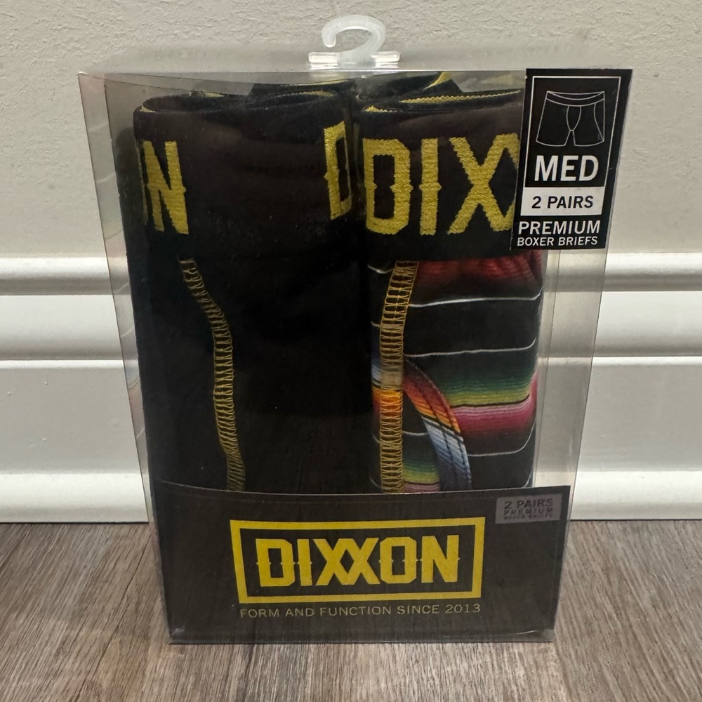 DIXXON Premium Boxer Brief 2 Pairs in Black Multicolor